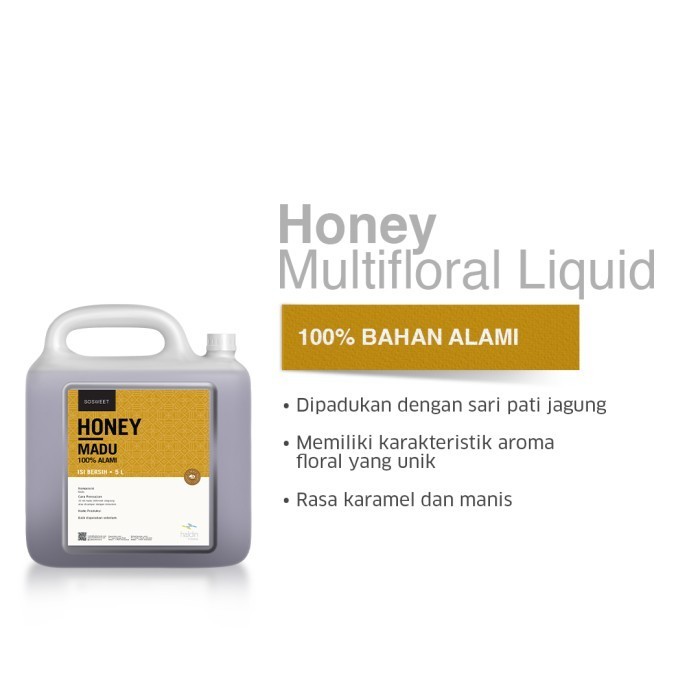 

Ready haldinfoods Madu Multiflora 100% Alami Honey - 5 liter