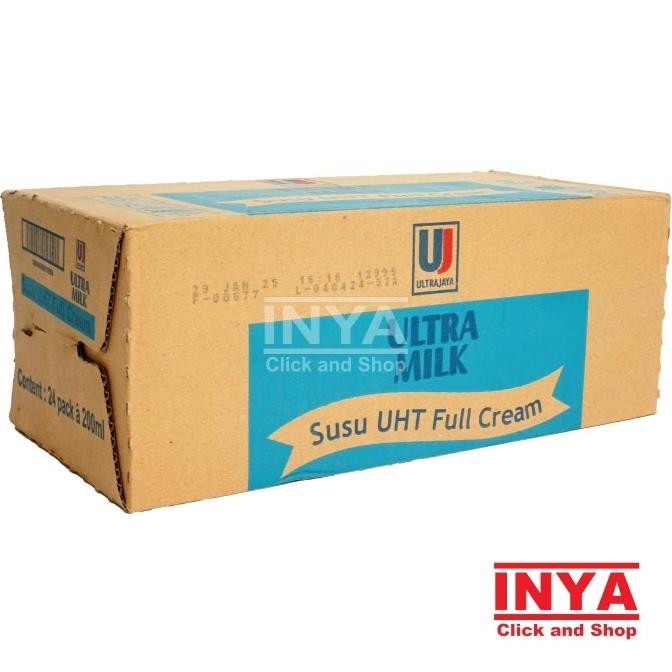 

Ultra Milk Susu UHT Full Cream 24x200ml BOX - Susu Kemasan - Milk Drink