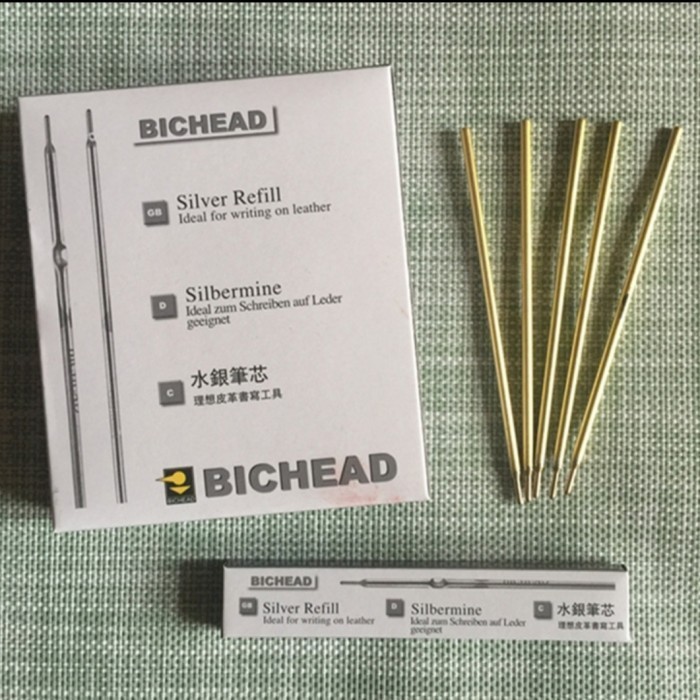 

Ready Silver pen besi bighead100 @100pcs
