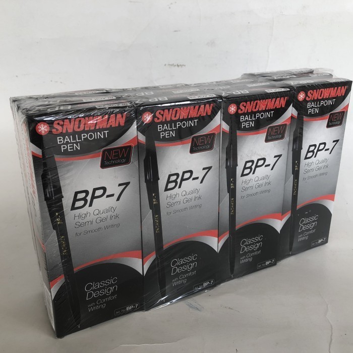 

Ready pulpen SNOWMAN BP7 (gross = 12 lusin)