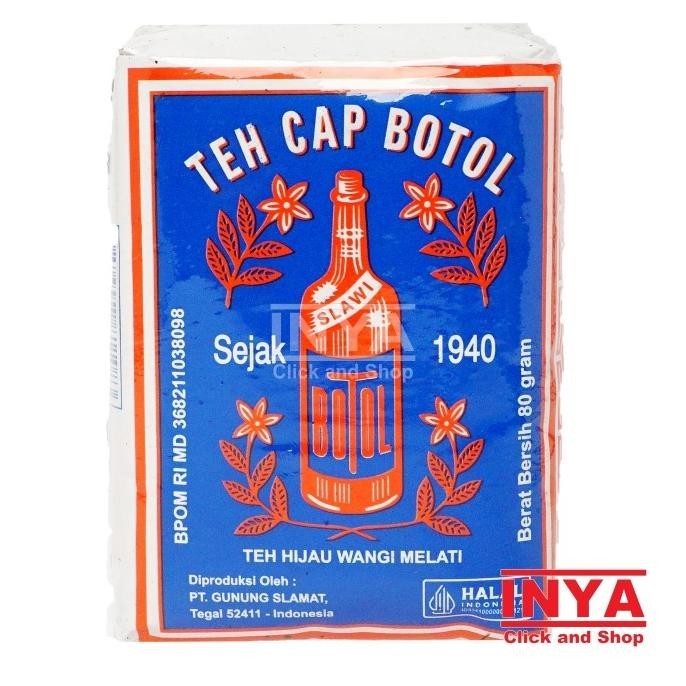 

Teh Cap Botol Teh Hijau Wangi Melati 5x80gr BIRU - Daun Teh Hijau - Tea