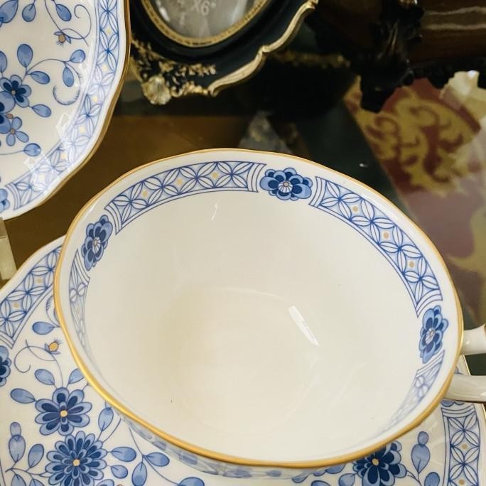 [Garansi] Tea Cup Saucer Narumi Milano 2 Set Mewah Cantik - Cangkir Tatakan