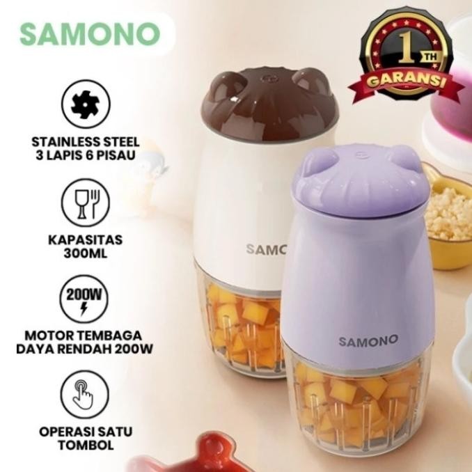 Samono Food Chopper Mini Chopper Serbaguna Samono Chopper Swmc200