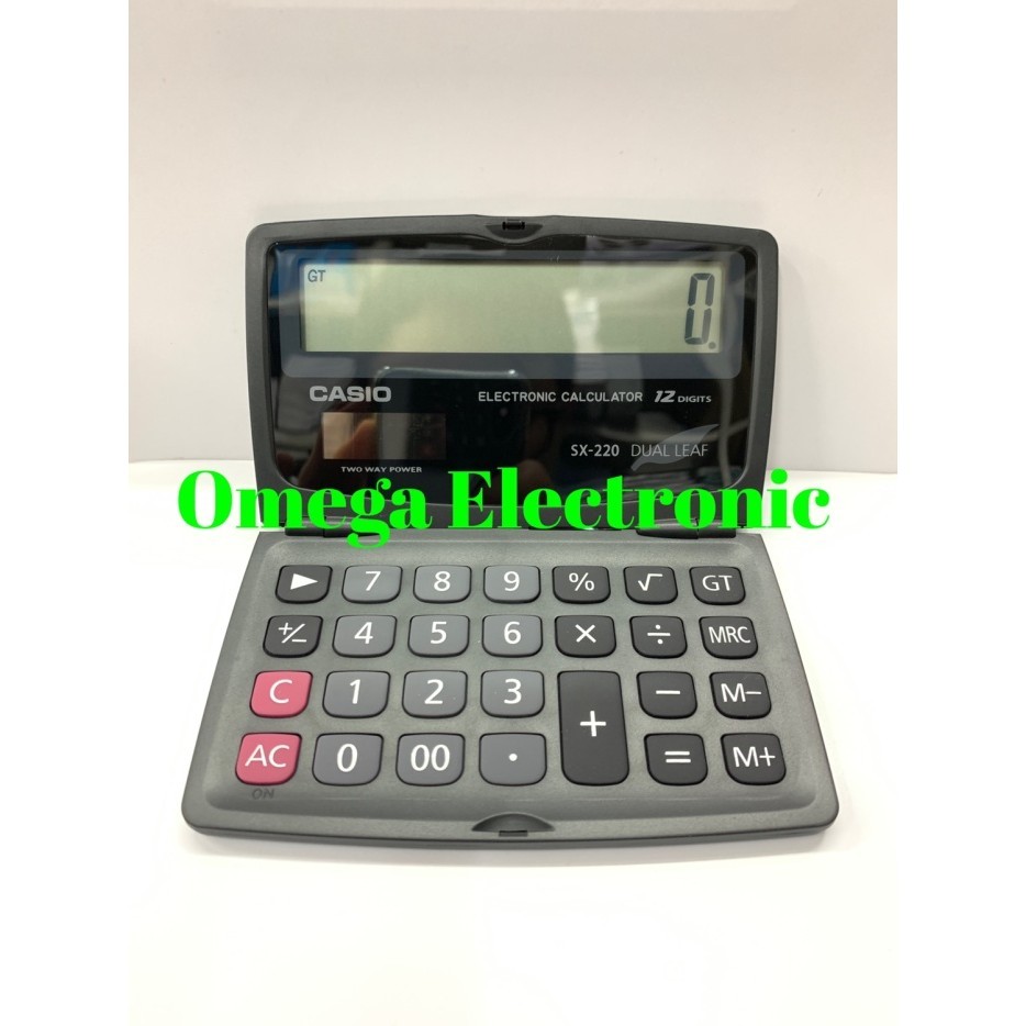 

Ready Casio Calculator SX-220 - Kalkulator Saku Pocket SX 220 Dual Leaf