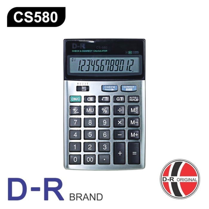 

Ready Kalkulator D-R CS580 (12 Digit)
