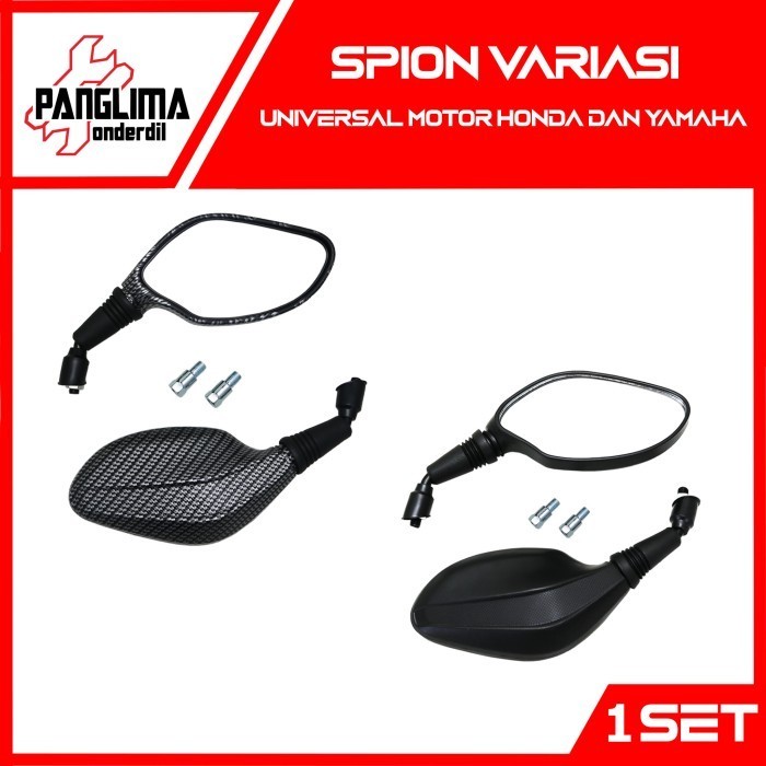 Spion Click Motor Yamaha-Honda Variasi Carbon Vario 150-125/Beat/Dll