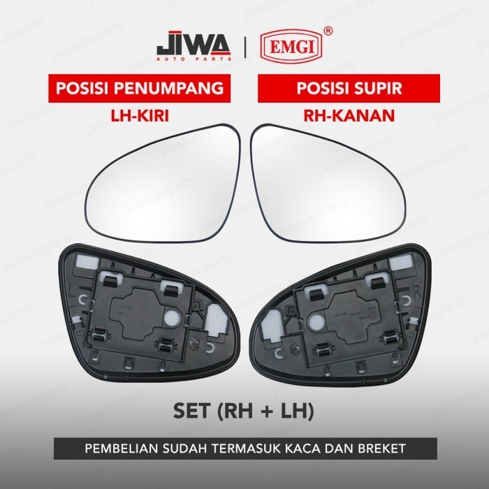 Jiwa Auto X Emgi Kaca Spion Refill - Mobil Calya / Sigra / Vios / Limo