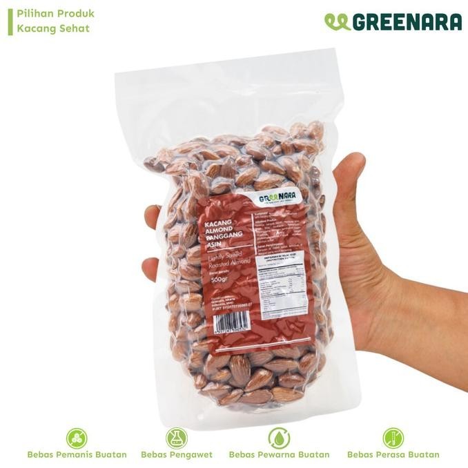 

Kacang Almond Panggang Asin 500gr / Lightly Salted Roasted Almond