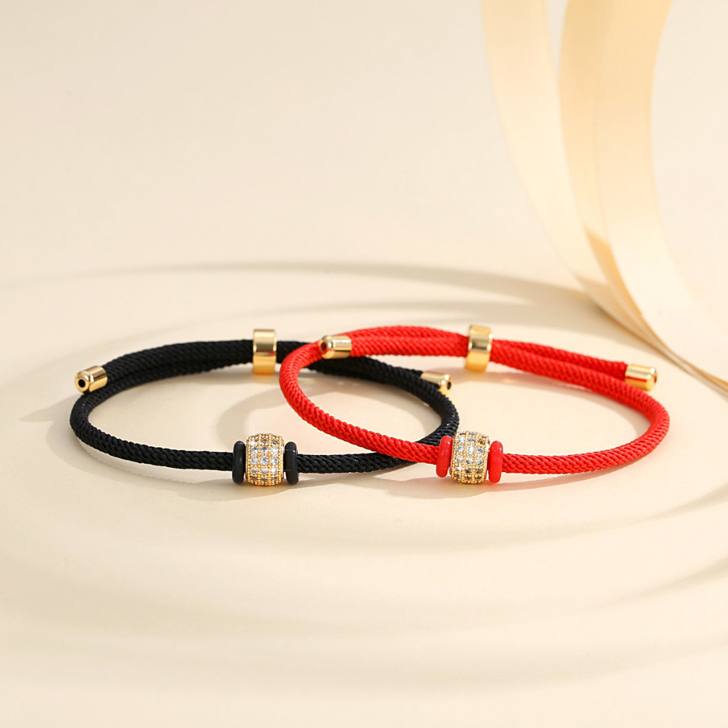 Y299 【COD】 Gelang Tali Kawat Wanita Titanium Kristal Gelang Berlapis Emas Gelang Aksesoris