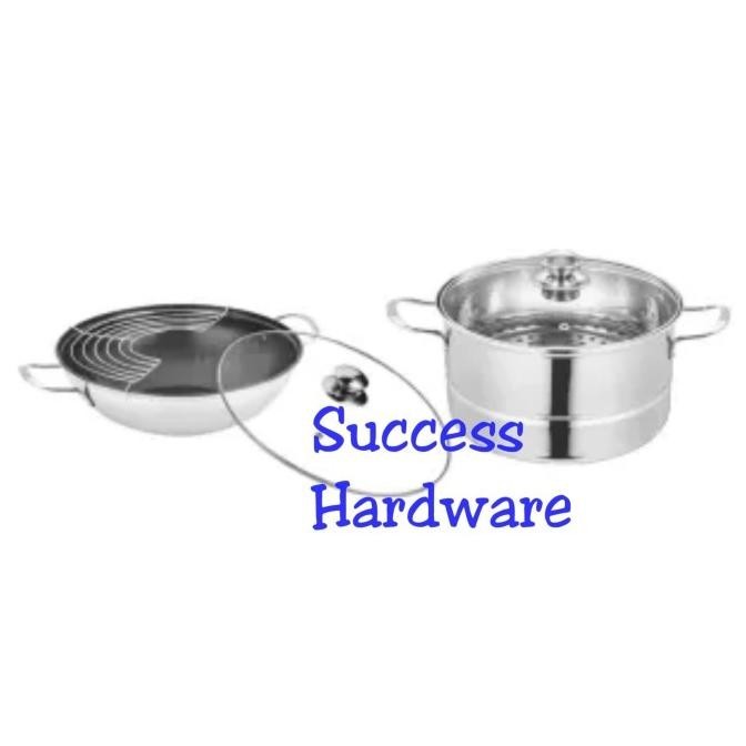 [Ready] Krischef Cookware Set Of 6 Stainless Stee/Set Perlengkapan Masak 6Pcs