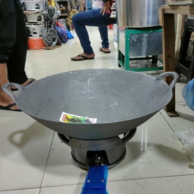 [New] Kuali Cor Besi 24 Inch Wajan Terbesar Besi 60 Cm Mie Aceh Via Ekspedis