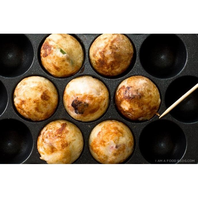 [Baru] Cast Iron Takoyaki Pan Octopus Ball Takoyaki Maker Panci Bola Gurita