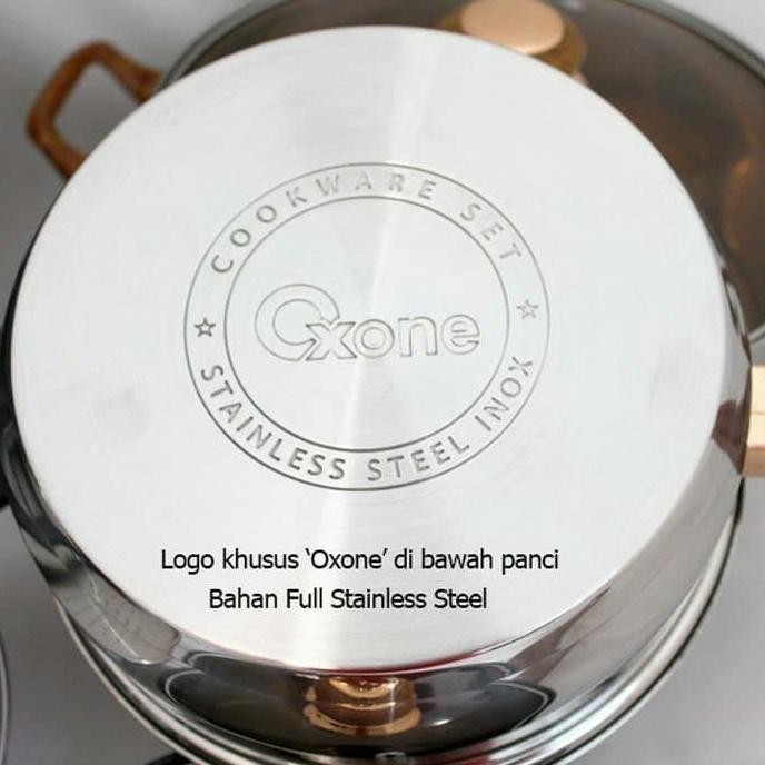 [Ready Stock] Oxone Panci Set Stainless Steel Ox-933/ Panci Set Cookware Oxone Ox933