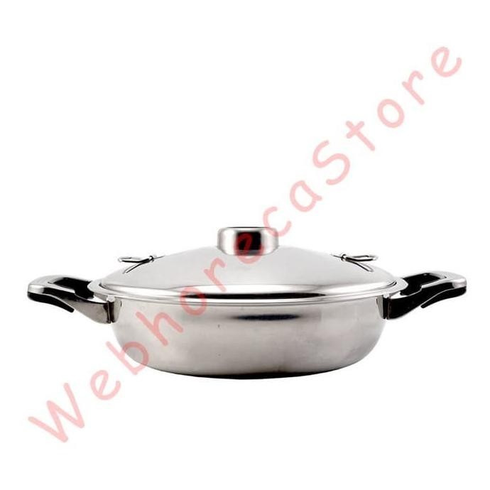 [Ready Stock] Zebra Shabu Pan Chimney 28Cm/ Panci Suki Hot Pot Juanlo Stainless 3.5L