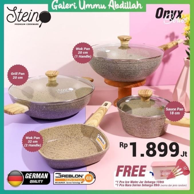 [New] Paket Onyx Stein Steincookware Set Paket Wajan Onyx Steincookware