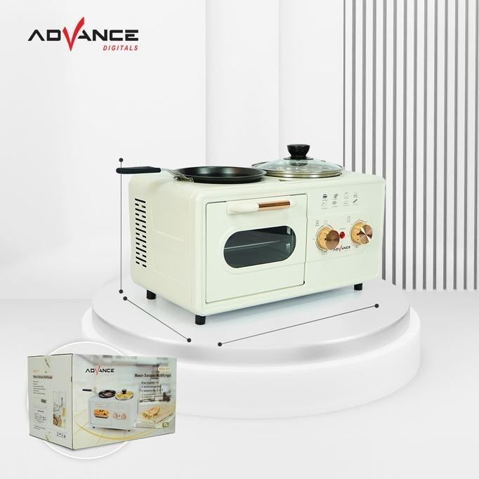 [Baru] Advance Aov-311 Peralatan Masak Oven Serbaguna Mesin Sarapan Multifungsi 3In1 7 Liter Garansi