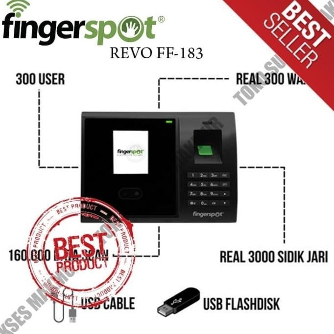 [Promo] Fingerspot Revo Ff-183 Absensi Sidik Jari - Absen Fingerprint