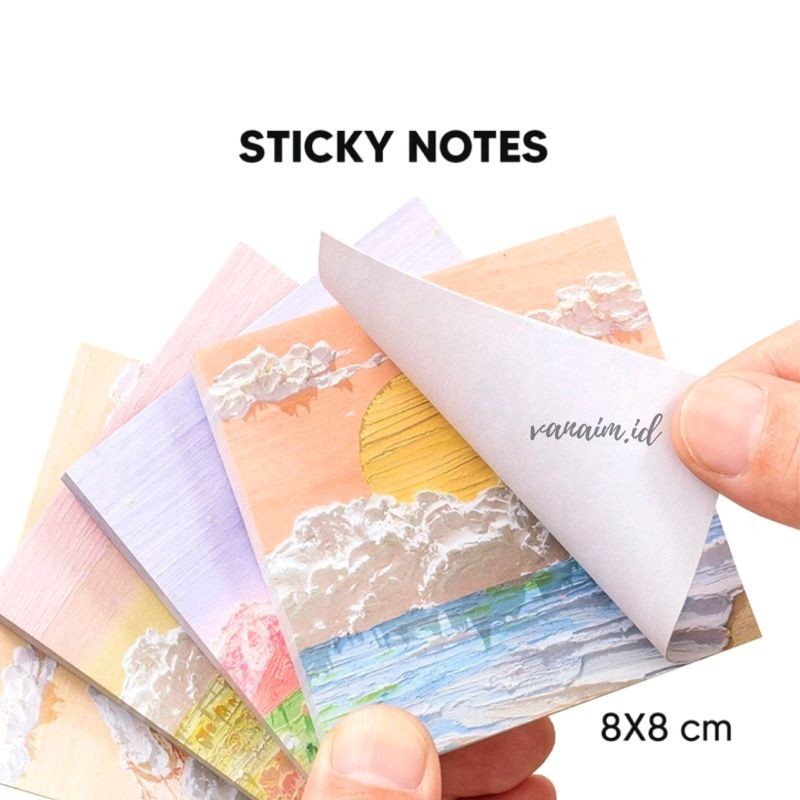 

- Memo Tempel Aesthetic Sticky Notes Motif Alam | Memo Tempel Notes Pemandangan Beauty | Note