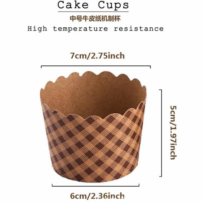 Paper Cup Cupcake Cup Muffin Kertas Cup Cake / Cake Muffin COKELAT