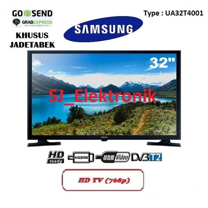 [Promo] Led Tv Samsung 32 Inch Ua32T4001 / 32T4001 Hdtv Dvb-T2 Hdmi Usbmovie