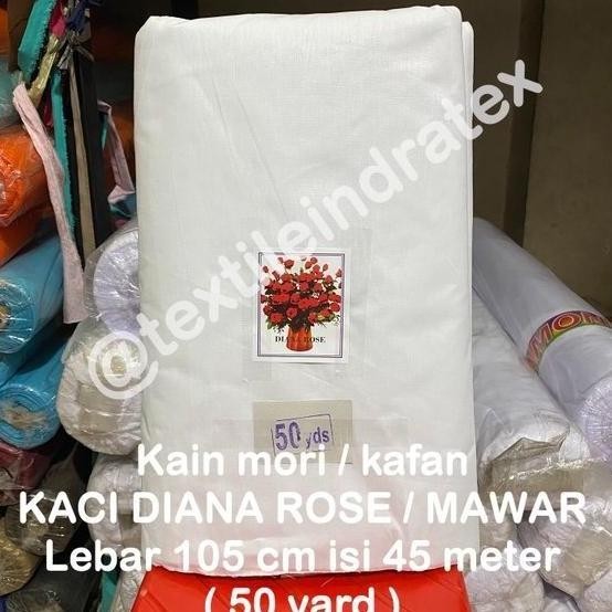 [Promo] Kain Kafan Mori Cap Mawar Diana Rose Lebar 105 Cm Per 1 Roll Bahan
