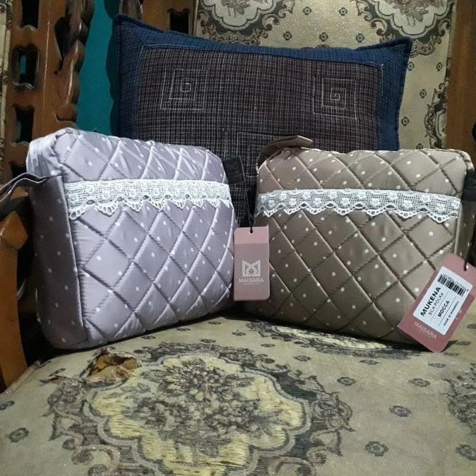 [Promo] Mukena Silk Polkadot Royale Premium