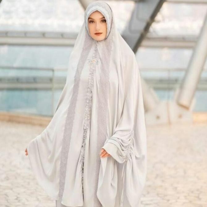 [Promo] Mukena Sisesa Prayer Set Premium Grey