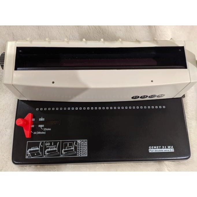 [Ready Stock] Mesin Jilid Spiral Kawat Gemet 31 Wa 3:1 Lubang Kotak