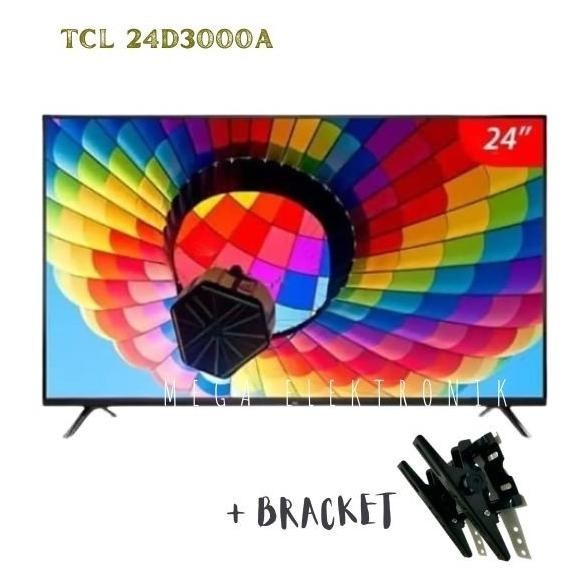 [Ready Stock] Tcl 24D3000A Led 24 Inch Digital Tv Usb Movie Plus Bracket