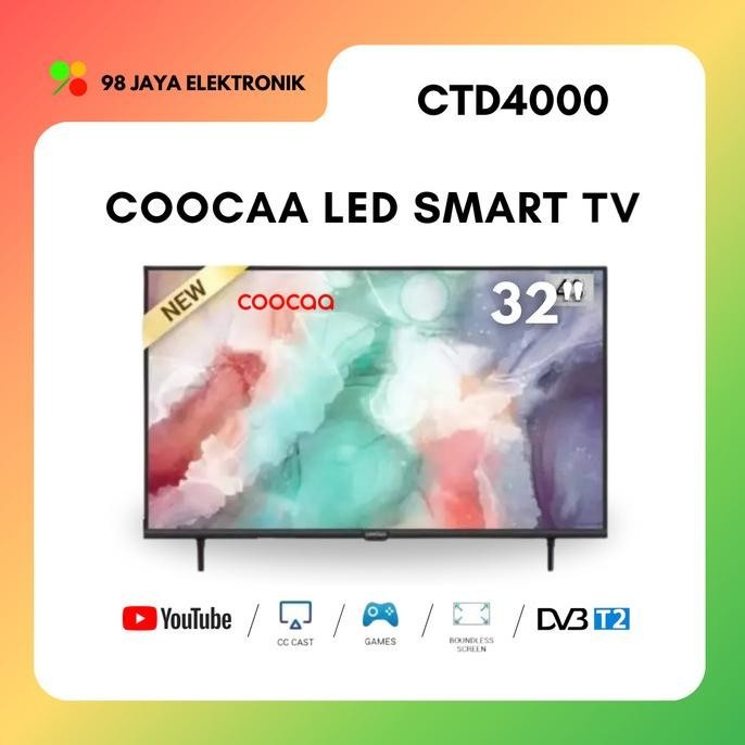 [Baru] Coocaa Led 32 Inch - 32Ctd4000 - Smart Android Tv + Free Bracket