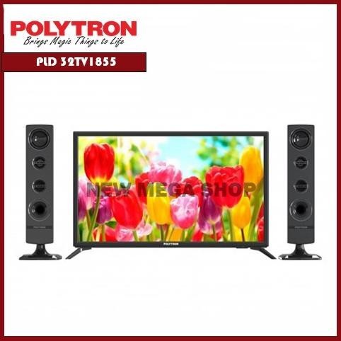 [Baru] Polytron Pld 32Tv1855 Led Tv 32 Inch Digital Cinemax + Soundbar - Khus