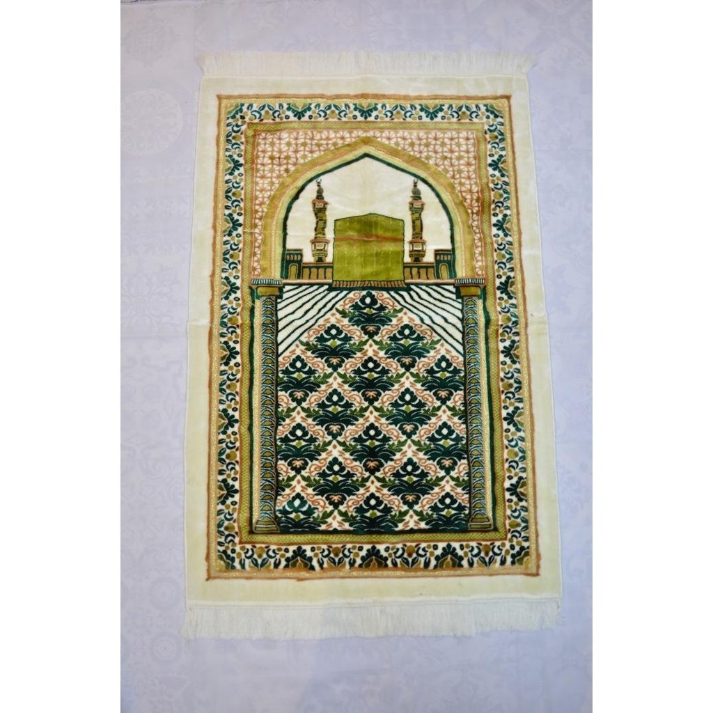 [Baru] Sajadah Turki Lipat Lembut Yakar Lurex 70X110
