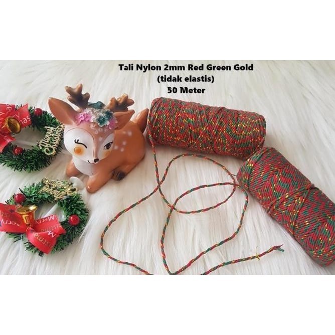 

Pita Tali Natal Christmas Bakers Twine Tali Rami Ribbon Hampers Parcel