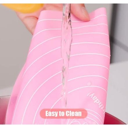 Alas Adonan Kue Silikon BULAT Baking Mat Silicone Bulat Silpat Silicon Baking Bulat 30cm