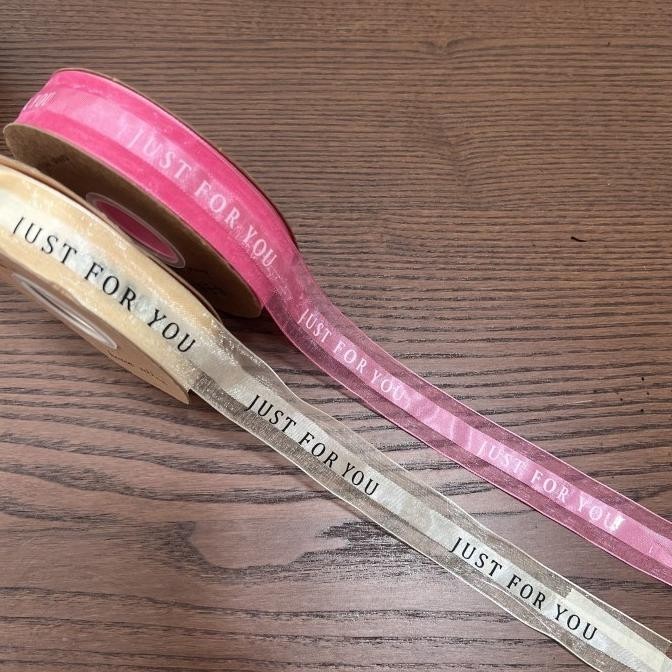 

Pita Grossgrain JUST FOR YOU Hand craft Ribbon Pita Kado 2.5cm