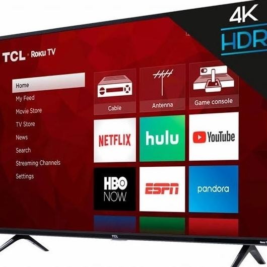 [Ready] Tv Tcl 50 Inch Android Uhd 4K L50P715 Hand-Free Voice Digital Tv
