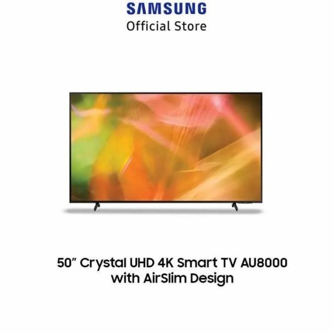 [Baru] Samsung Smart Tv 50 Inch Crystal 4K Uhd 50Au8000 / Ua50Au8000