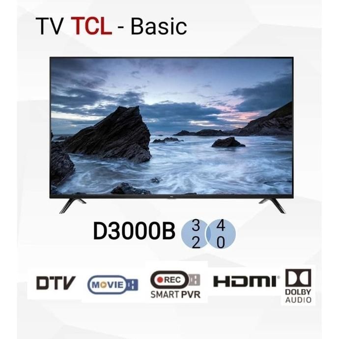 [Baru] Led Tv 32 Inch Tcl 32D3000 Digital Tv