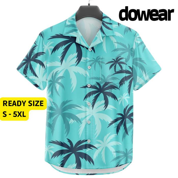 Baju Kemeja Motif Full Print Pantai Surfing Hawai Gta Vice City 079 EG3