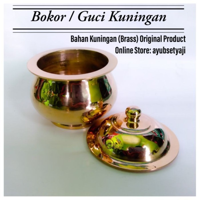 Gra Guci Kuningan No5 Jumbo Besar 05 Bokor Tempat Dup Kuningan Antik