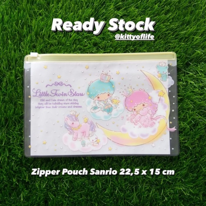 

ZIPPER POUCH PVC SANRIO ORIGINAL LITTLE TWIN STARS