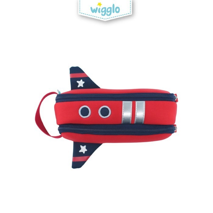 

WIGGLO PENCIL CASE RED SPACESHIP