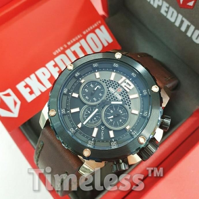 [Ready Stock] Jam Tangan Pria Expedition E 6767 M Rosegold