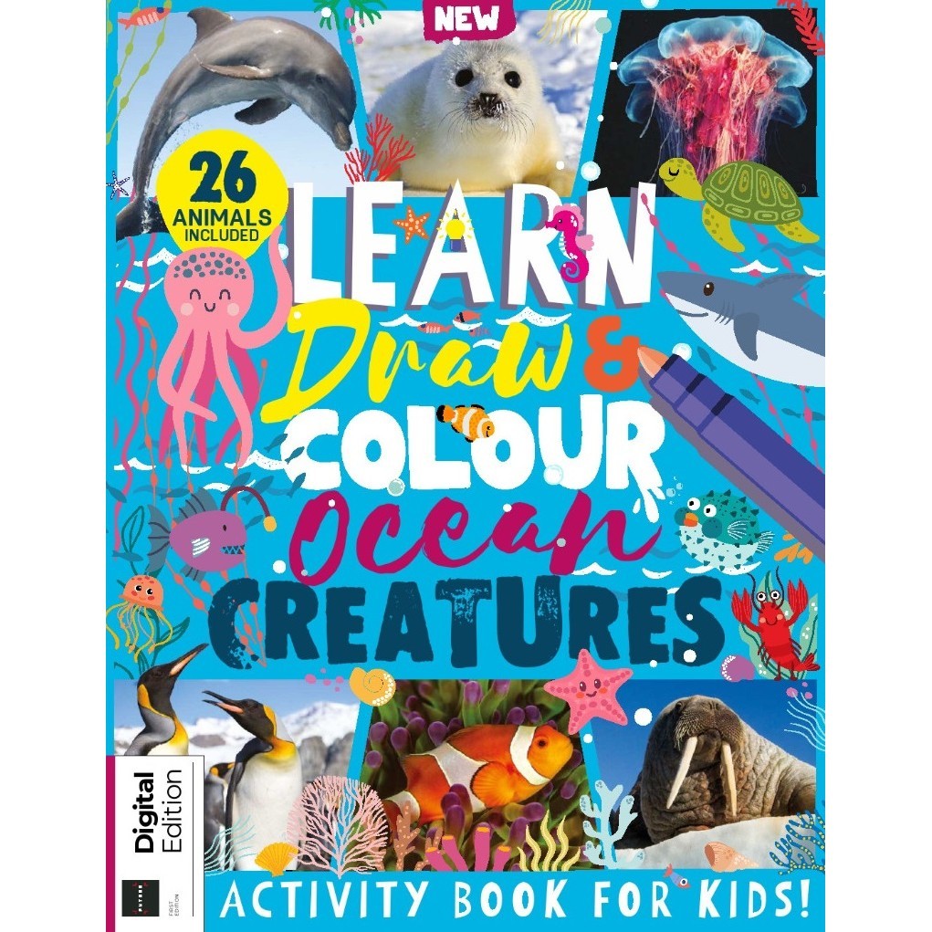 

Learn, Draw & Colour - Ocean Creatures ( D )
