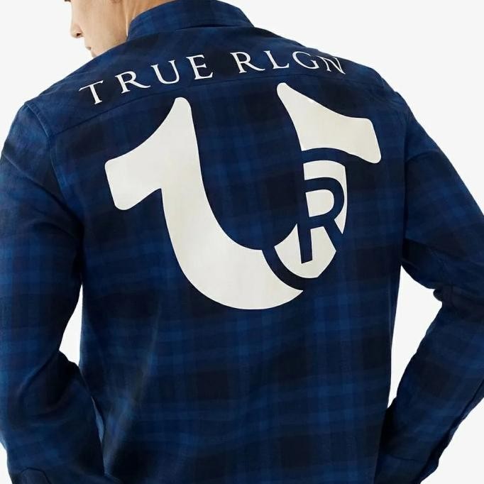 [Promo] Kemeja Panjang Pria Kotak True Religion Graphic Work Wear Original