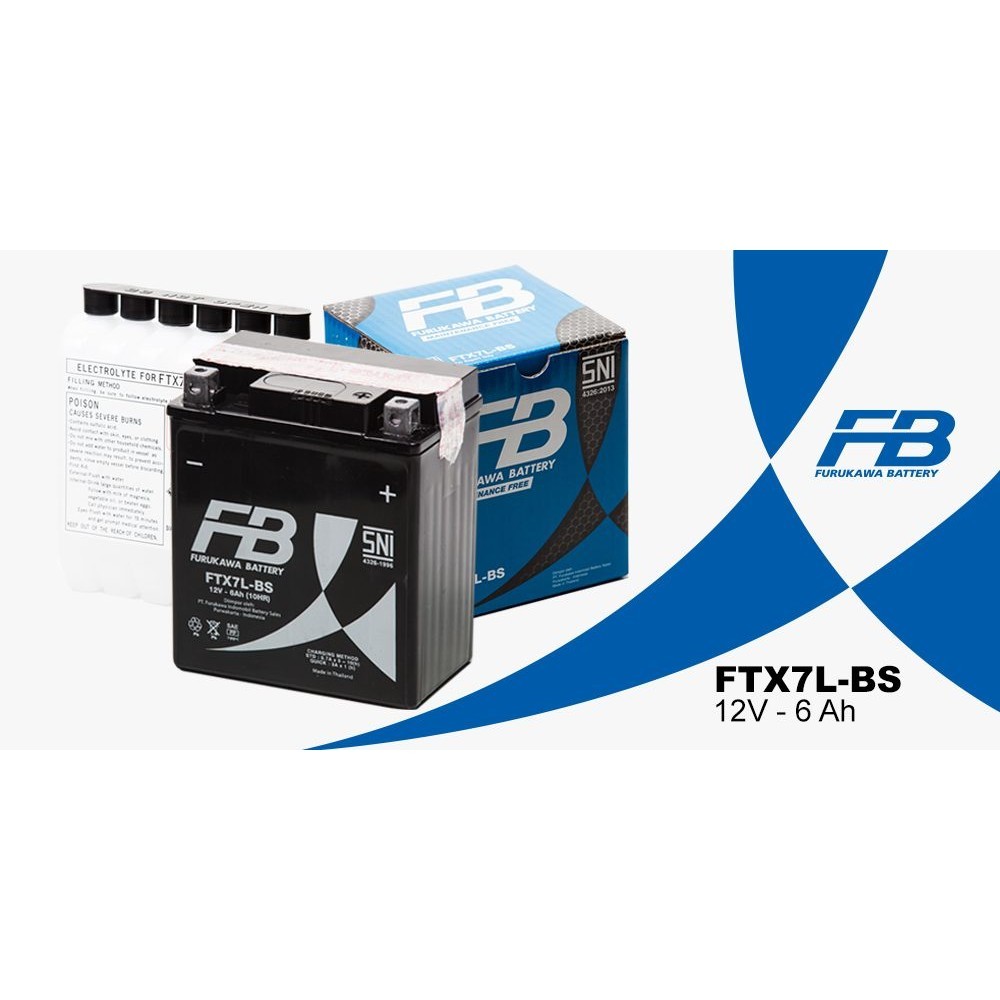 aki accu kering FB furukawa FTX7L-BS MOTOR CB 150R CBR 150