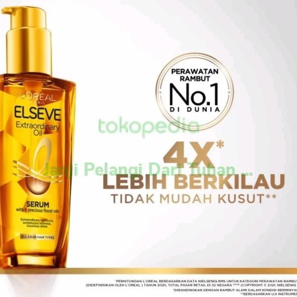 Loreal Paris Extraordinary Oil Gold Serum Elseve 100Ml Vitamin Rambut