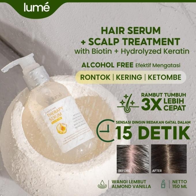 Lume Scalp & Hair Therapy Serum Tonic Rambut Vitamin Kulit Kepala