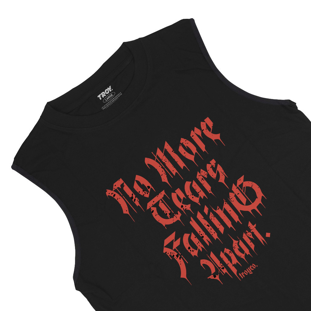Troy Company Tshirt Singlet Black Bloods - Kaos Pria Tanpa Lengan Hitam TS 2553