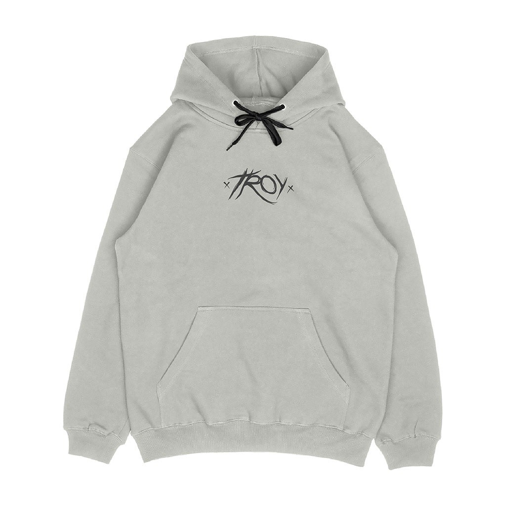 Troy Company Pullover Hoodie White Pearl Kreuzen - Jaket Hoodie Putih Mutiara KH 2366